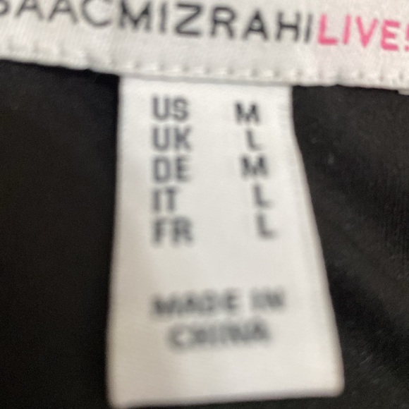 Isaac Mizrahi Black Lace Bell Sleeve Top -Perfect for Any Occasion - Picture 10 of 10